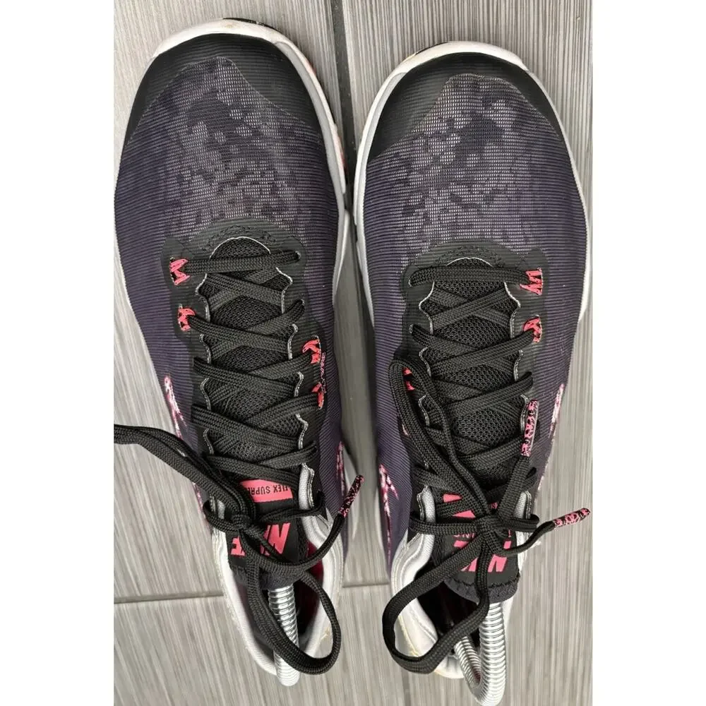 Nike Womens Flex Supreme TR4 819027-001 Black/Pink Running Shoes LaceUp Size 8.5